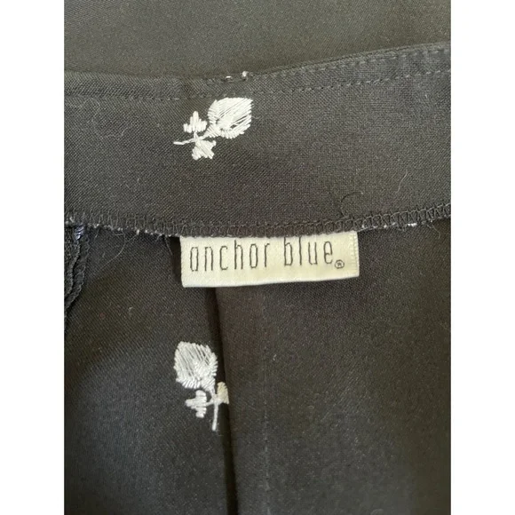 Vintage Anchor Blue Embroidered Mini Skirt - Picture 3 of 3